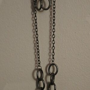 Silver Chain Necklace with Large Links